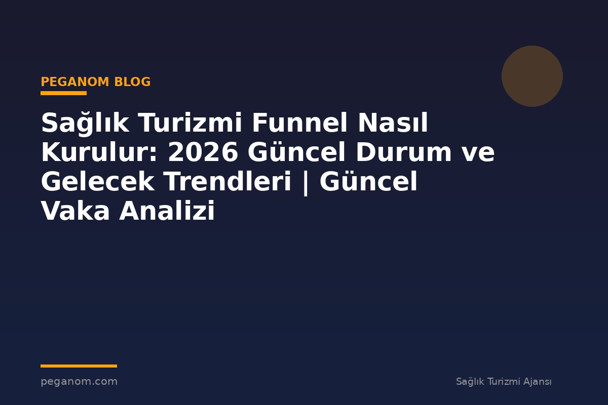 Sağlık Turizmi Funnel Nasıl Kurulur: 2026 Güncel Durum ve Gelecek Trendleri | Güncel Vaka Analizi