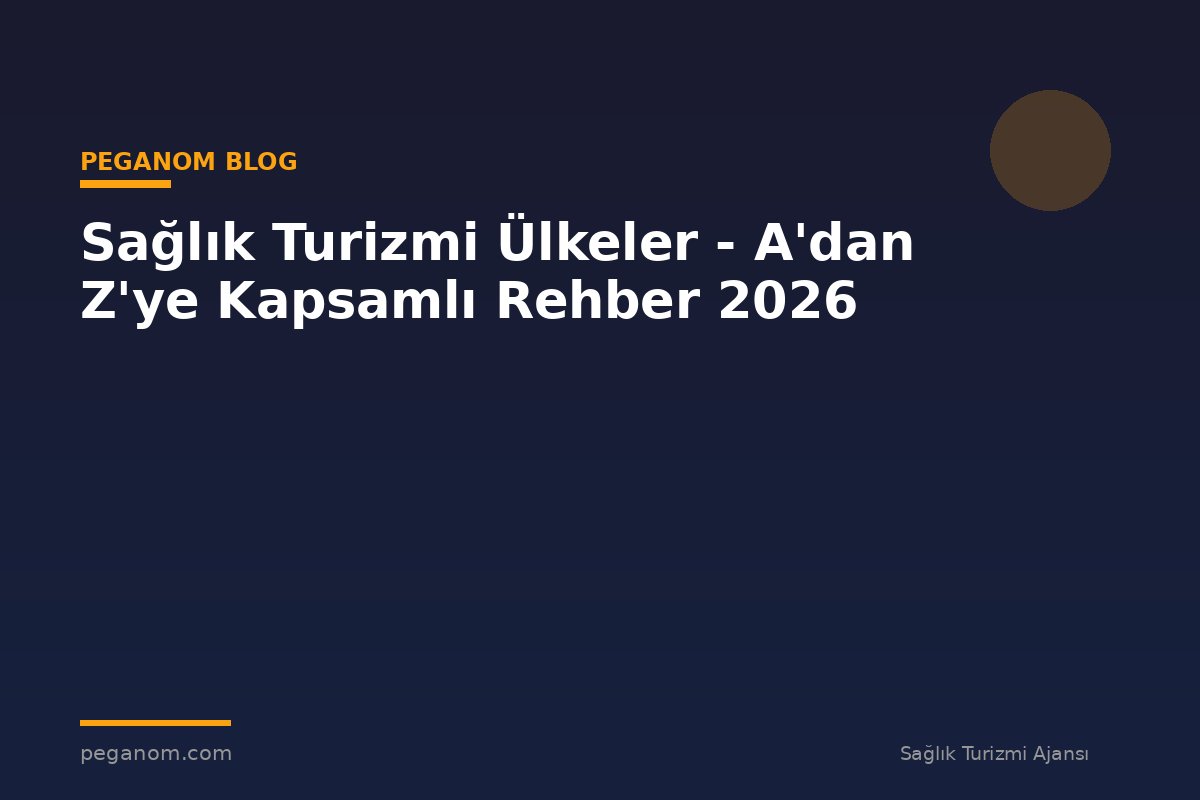 Sağlık Turizmi Ülkeler - A'dan Z'ye Kapsamlı Rehber 2026