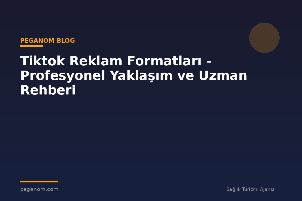 Tiktok Reklam Formatları - Profesyonel Yaklaşım ve Uzman Rehberi