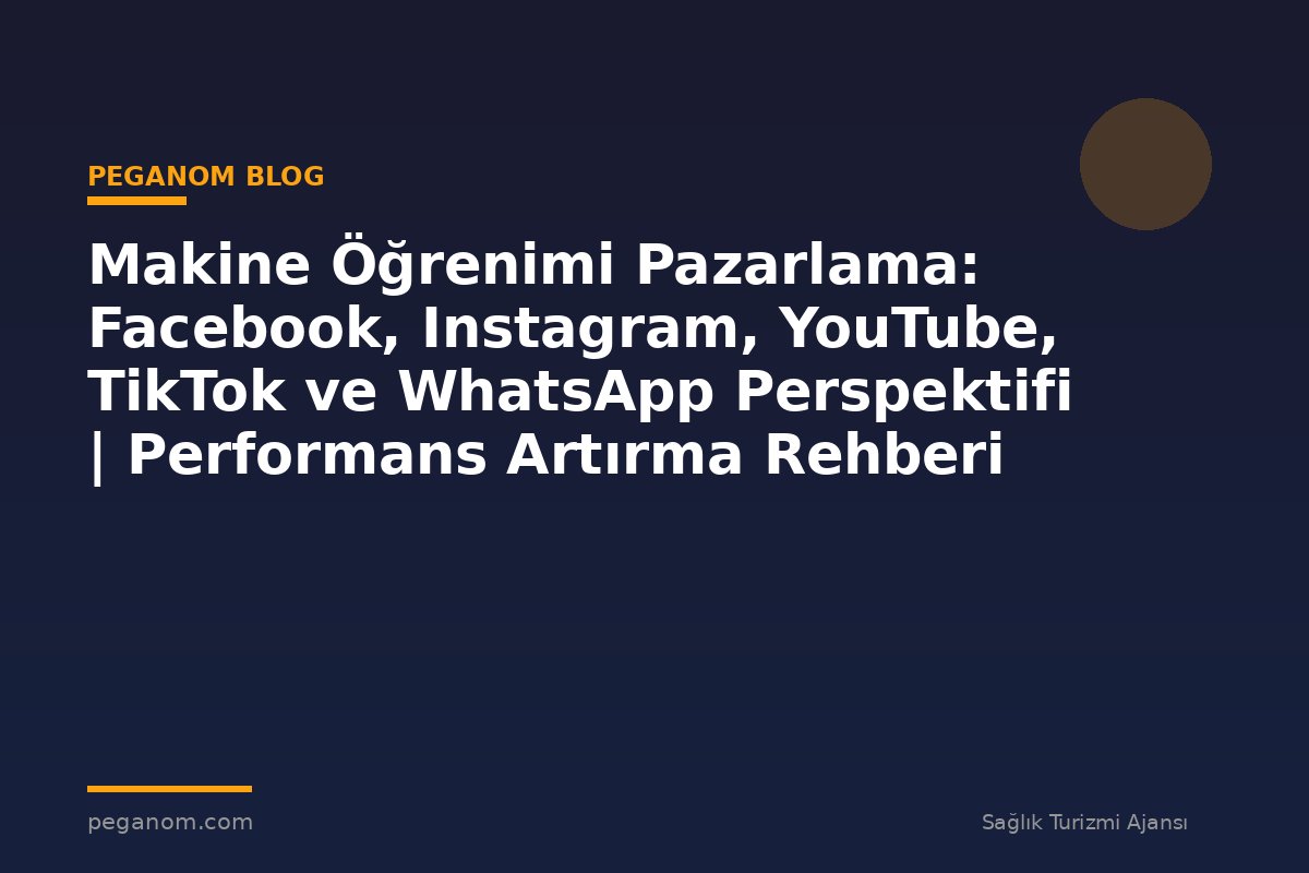 Makine Öğrenimi Pazarlama: Facebook, Instagram, YouTube, TikTok ve WhatsApp Perspektifi | Performans Artırma Rehberi