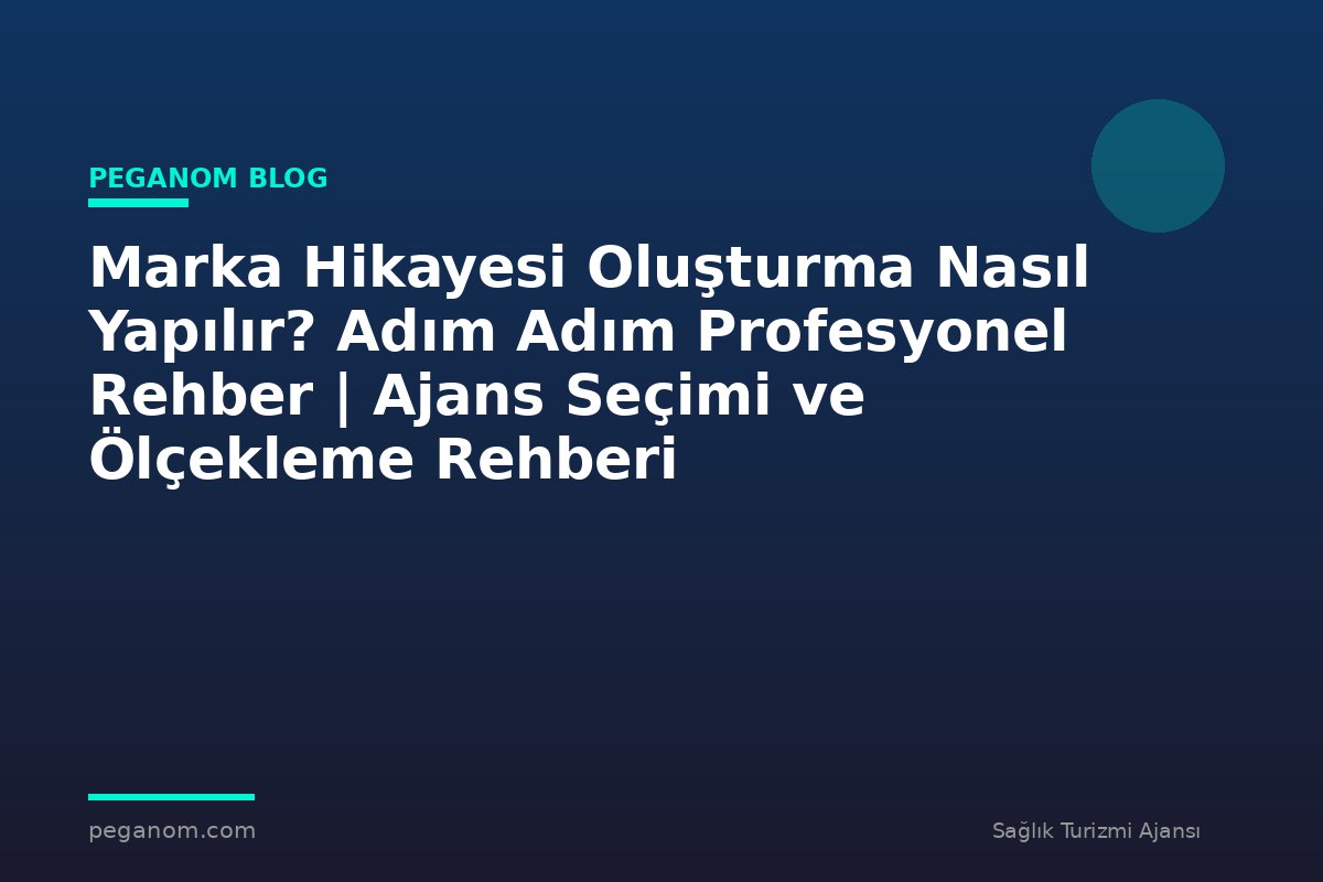 Marka Hikayesi Oluşturma Nasıl Yapılır? Adım Adım Profesyonel Rehber | Ajans Seçimi ve Ölçekleme Rehberi