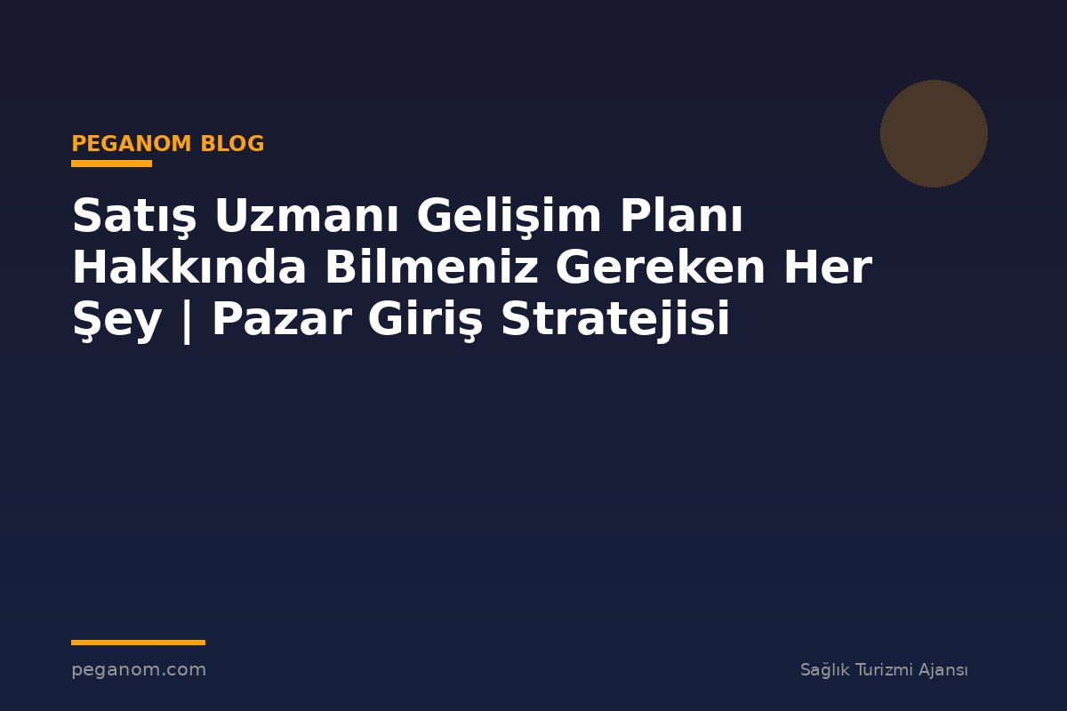 Satış Uzmanı Gelişim Planı Hakkında Bilmeniz Gereken Her Şey | Pazar Giriş Stratejisi