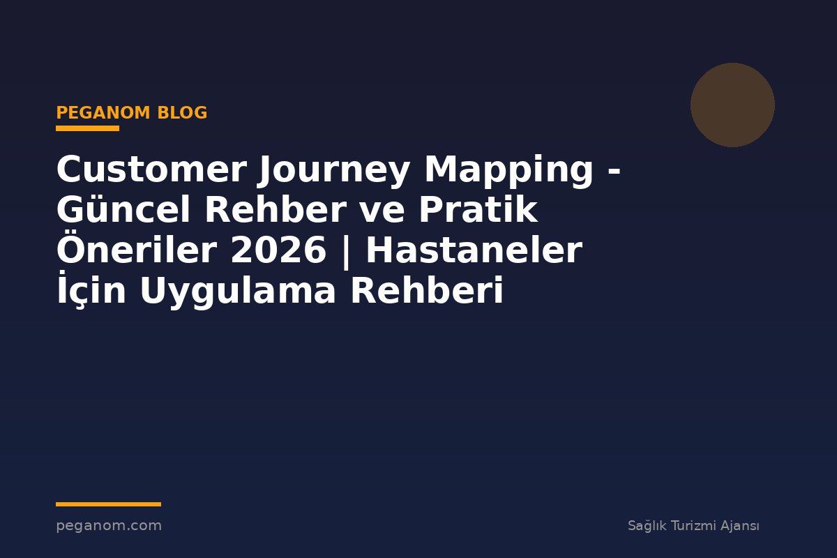 Customer Journey Mapping - Güncel Rehber ve Pratik Öneriler 2026 | Hastaneler İçin Uygulama Rehberi