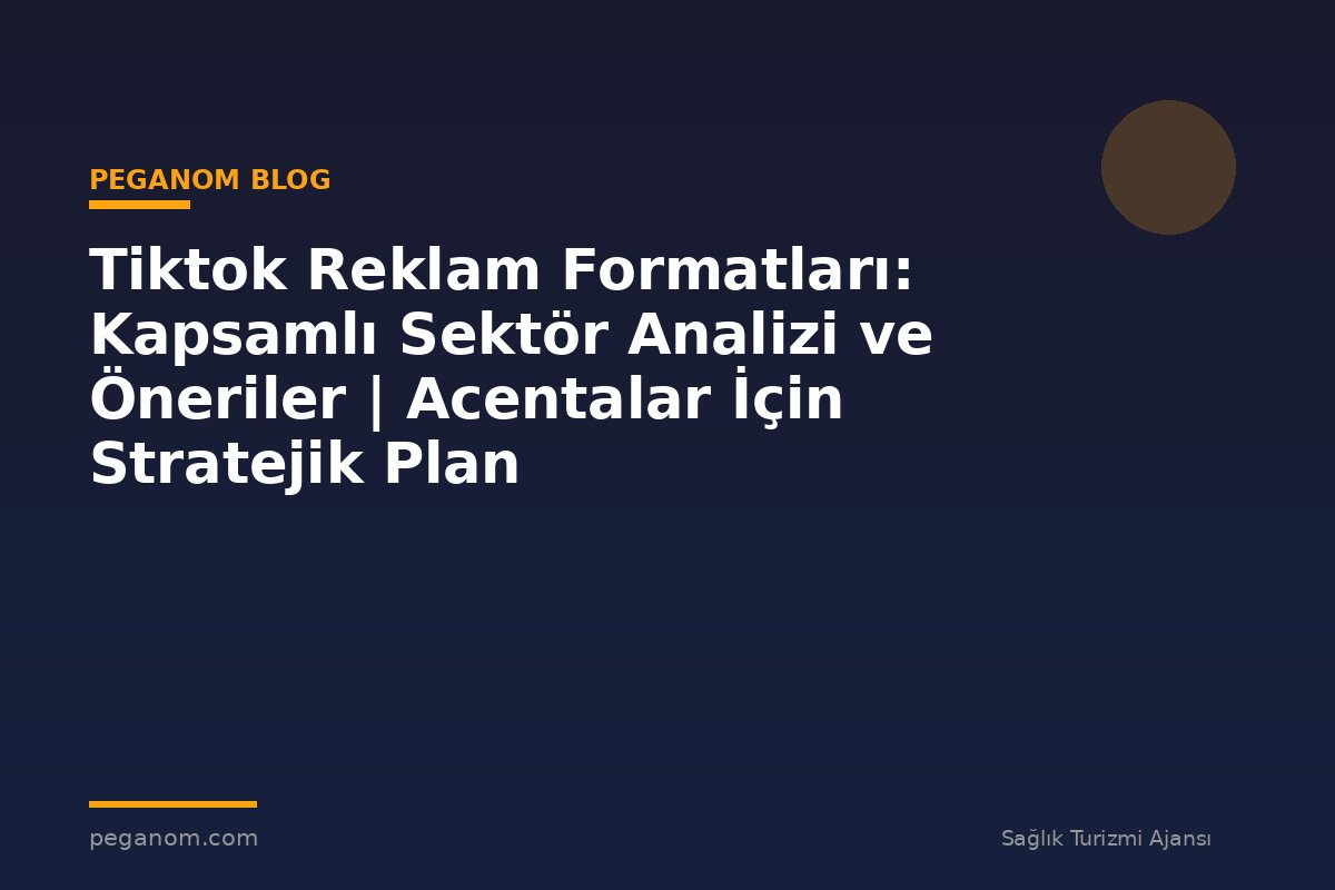 Tiktok Reklam Formatları: Kapsamlı Sektör Analizi ve Öneriler | Acentalar İçin Stratejik Plan