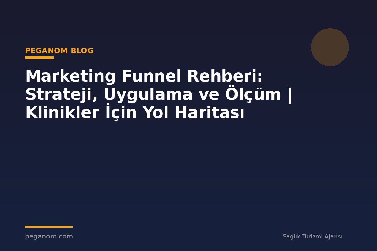 Marketing Funnel Rehberi: Strateji, Uygulama ve Ölçüm | Klinikler İçin Yol Haritası