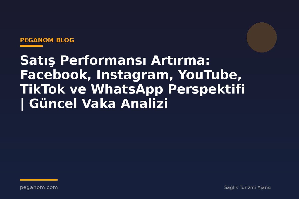 Satış Performansı Artırma: Facebook, Instagram, YouTube, TikTok ve WhatsApp Perspektifi | Güncel Vaka Analizi