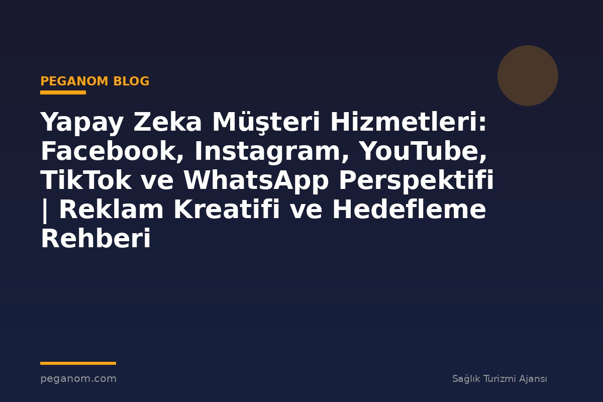 Yapay Zeka Müşteri Hizmetleri: Facebook, Instagram, YouTube, TikTok ve WhatsApp Perspektifi | Reklam Kreatifi ve Hedefleme Rehberi