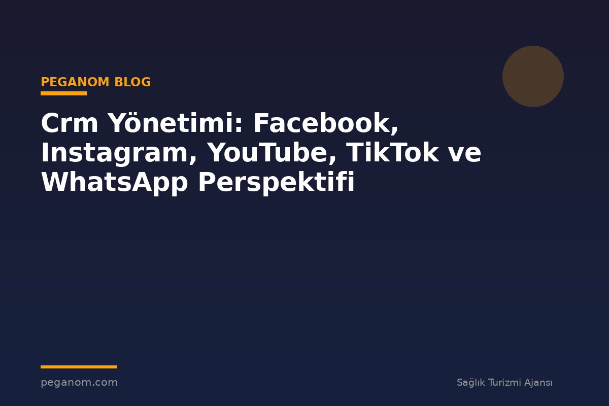 Crm Yönetimi: Facebook, Instagram, YouTube, TikTok ve WhatsApp Perspektifi