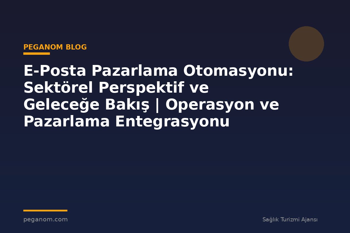 E-Posta Pazarlama Otomasyonu: Sektörel Perspektif ve Geleceğe Bakış | Operasyon ve Pazarlama Entegrasyonu