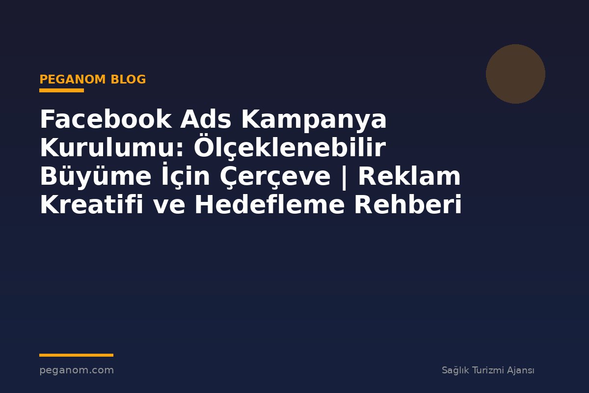 Facebook Ads Kampanya Kurulumu: Ölçeklenebilir Büyüme İçin Çerçeve | Reklam Kreatifi ve Hedefleme Rehberi
