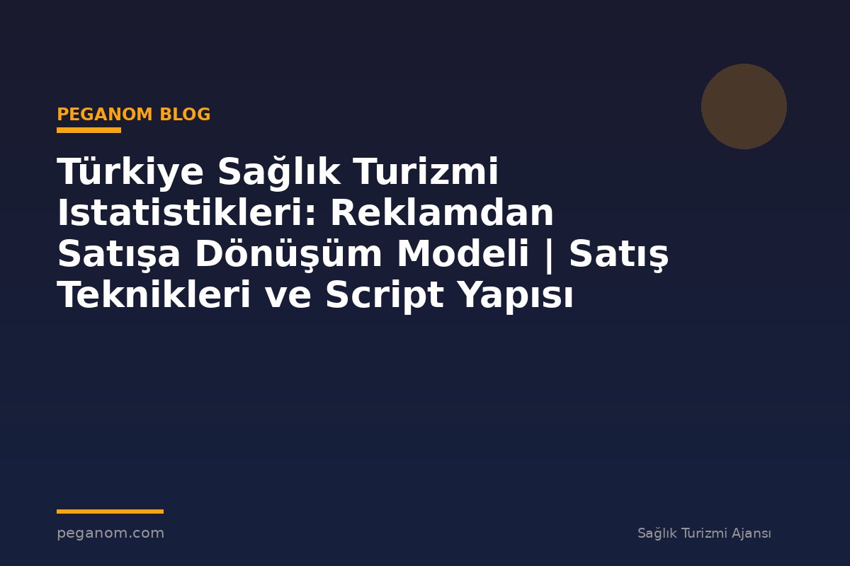 Türkiye Sağlık Turizmi Istatistikleri: Reklamdan Satışa Dönüşüm Modeli | Satış Teknikleri ve Script Yapısı
