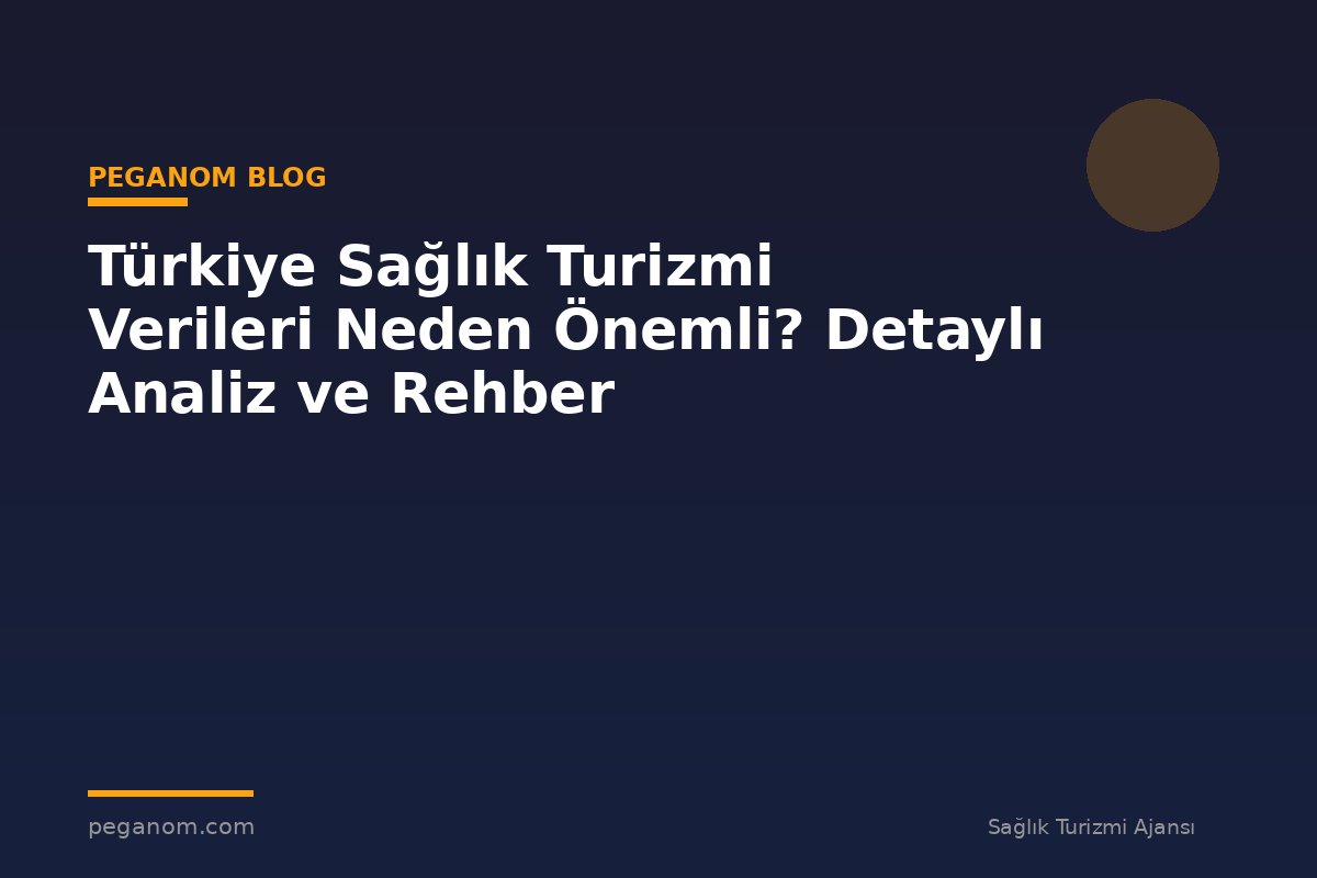 Türkiye Sağlık Turizmi Verileri Neden Önemli? Detaylı Analiz ve Rehber
