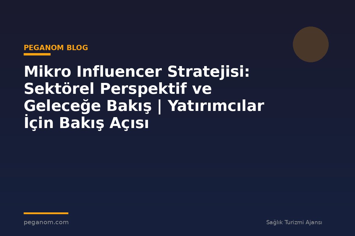 Mikro Influencer Stratejisi: Sektörel Perspektif ve Geleceğe Bakış | Yatırımcılar İçin Bakış Açısı