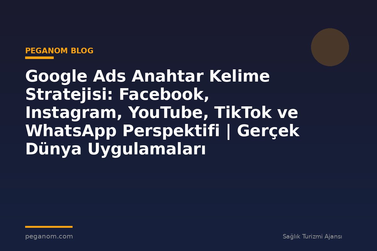 Google Ads Anahtar Kelime Stratejisi: Facebook, Instagram, YouTube, TikTok ve WhatsApp Perspektifi | Gerçek Dünya Uygulamaları