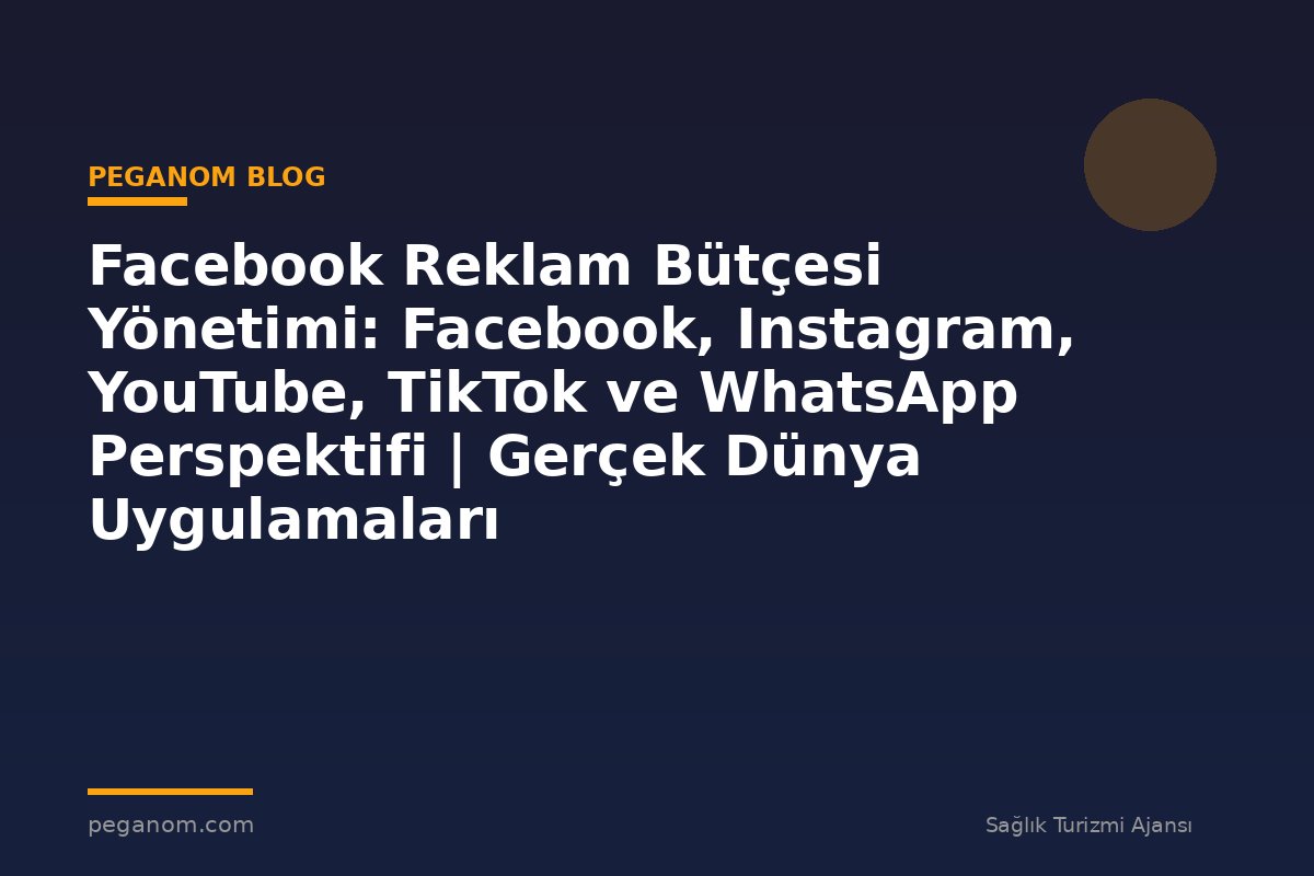 Facebook Reklam Bütçesi Yönetimi: Facebook, Instagram, YouTube, TikTok ve WhatsApp Perspektifi | Gerçek Dünya Uygulamaları