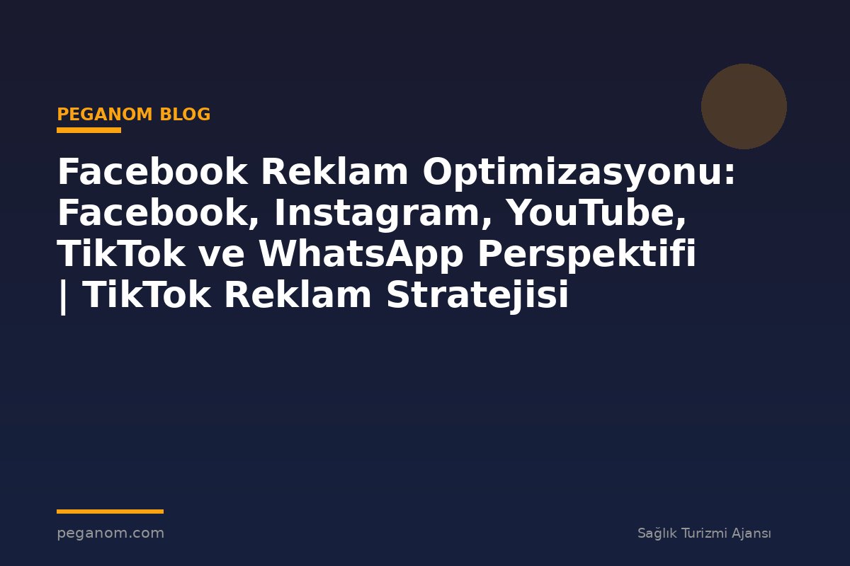Facebook Reklam Optimizasyonu: Facebook, Instagram, YouTube, TikTok ve WhatsApp Perspektifi | TikTok Reklam Stratejisi