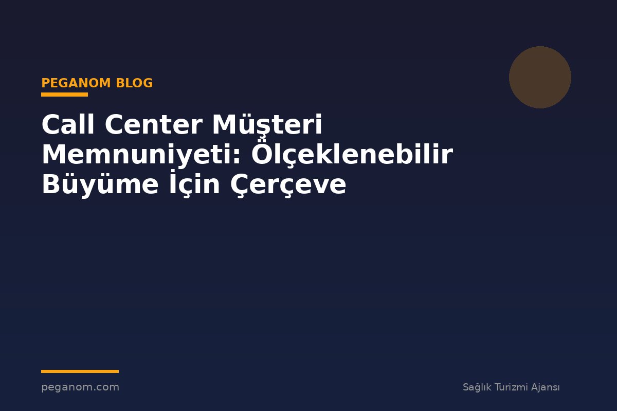 Call Center Müşteri Memnuniyeti: Ölçeklenebilir Büyüme İçin Çerçeve