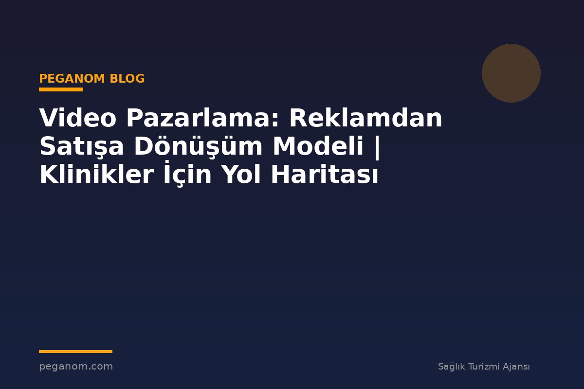 Video Pazarlama: Reklamdan Satışa Dönüşüm Modeli | Klinikler İçin Yol Haritası