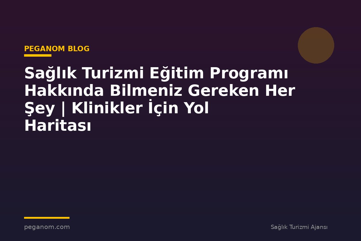 Sağlık Turizmi Eğitim Programı Hakkında Bilmeniz Gereken Her Şey | Klinikler İçin Yol Haritası