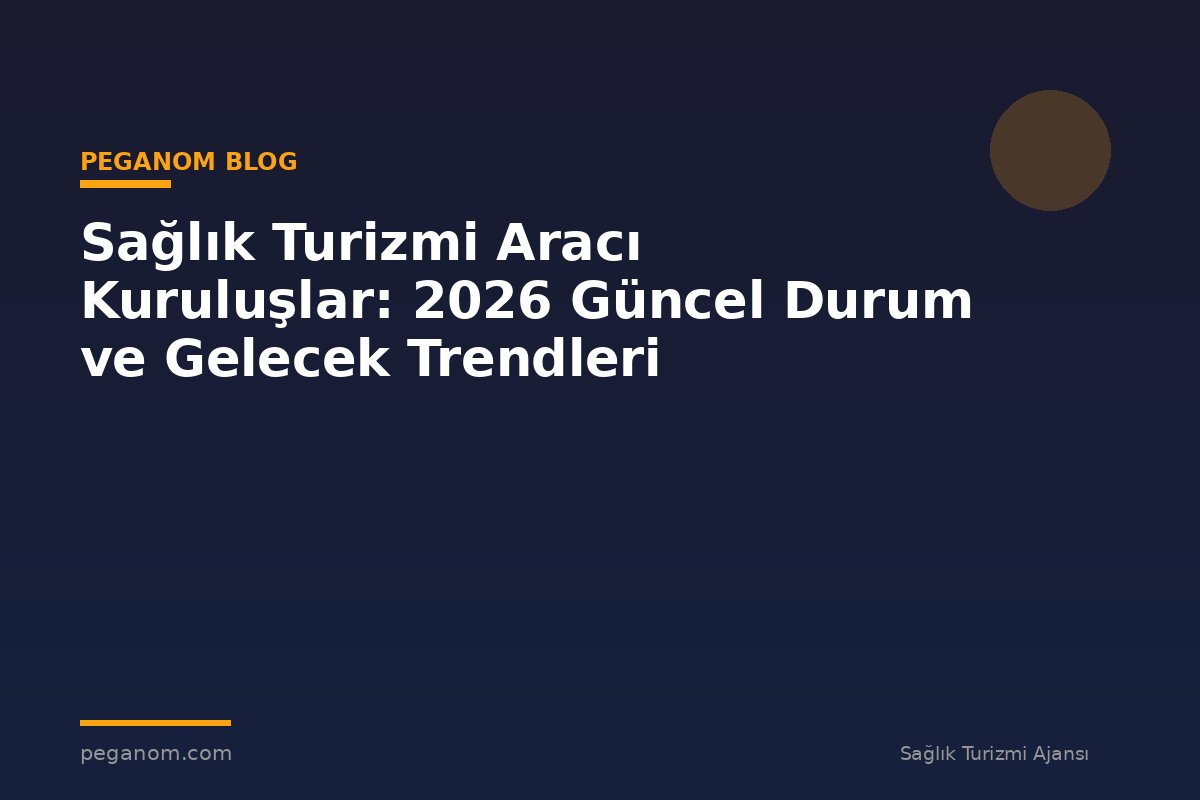 Sağlık Turizmi Aracı Kuruluşlar: 2026 Güncel Durum ve Gelecek Trendleri