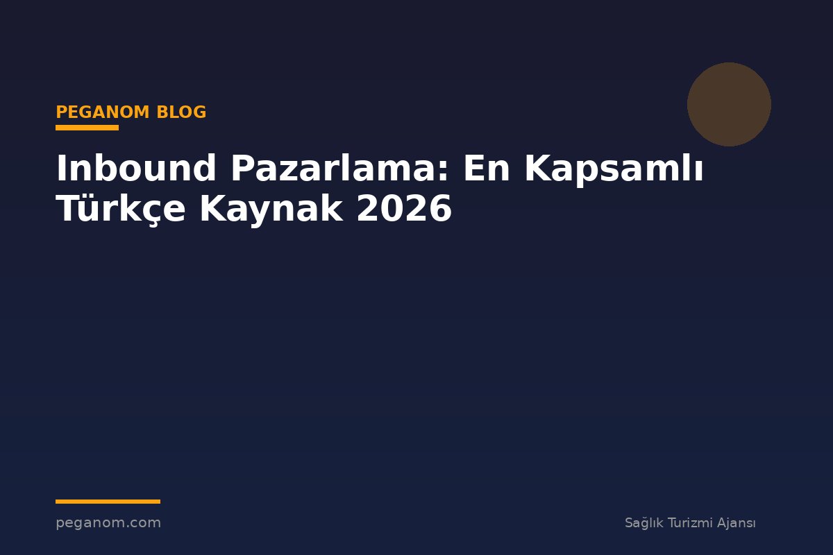 Inbound Pazarlama: En Kapsamlı Türkçe Kaynak 2026