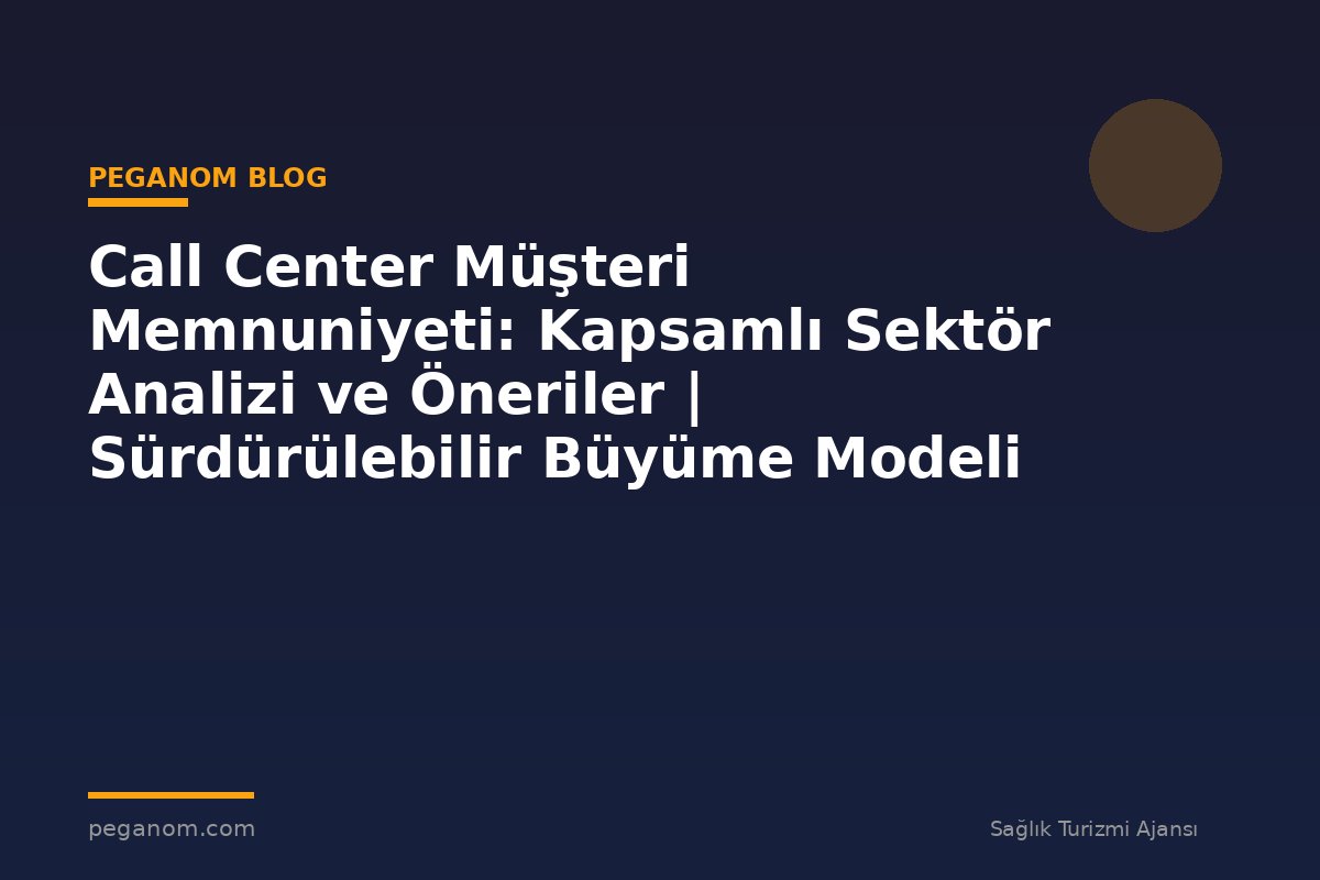Call Center Müşteri Memnuniyeti: Kapsamlı Sektör Analizi ve Öneriler | Sürdürülebilir Büyüme Modeli