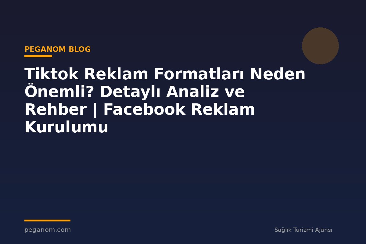 Tiktok Reklam Formatları Neden Önemli? Detaylı Analiz ve Rehber | Facebook Reklam Kurulumu