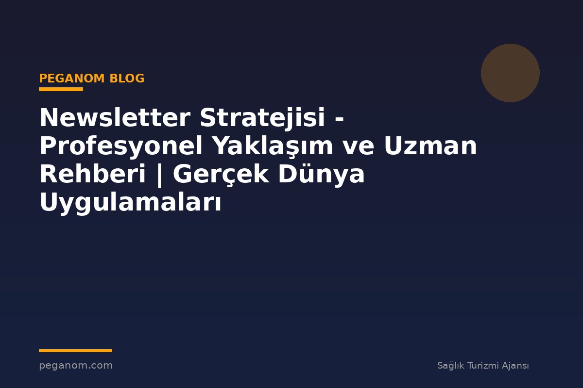 Newsletter Stratejisi - Profesyonel Yaklaşım ve Uzman Rehberi | Gerçek Dünya Uygulamaları