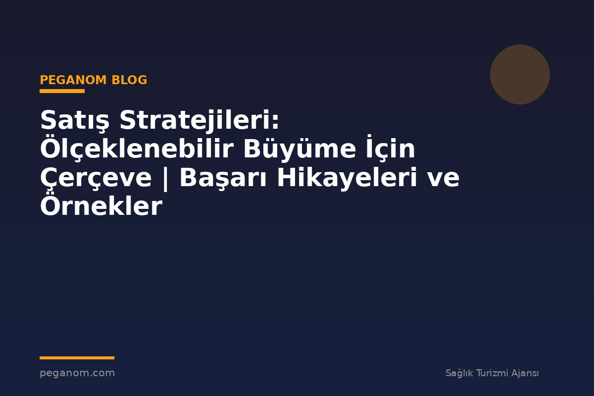 Satış Stratejileri: Ölçeklenebilir Büyüme İçin Çerçeve | Başarı Hikayeleri ve Örnekler