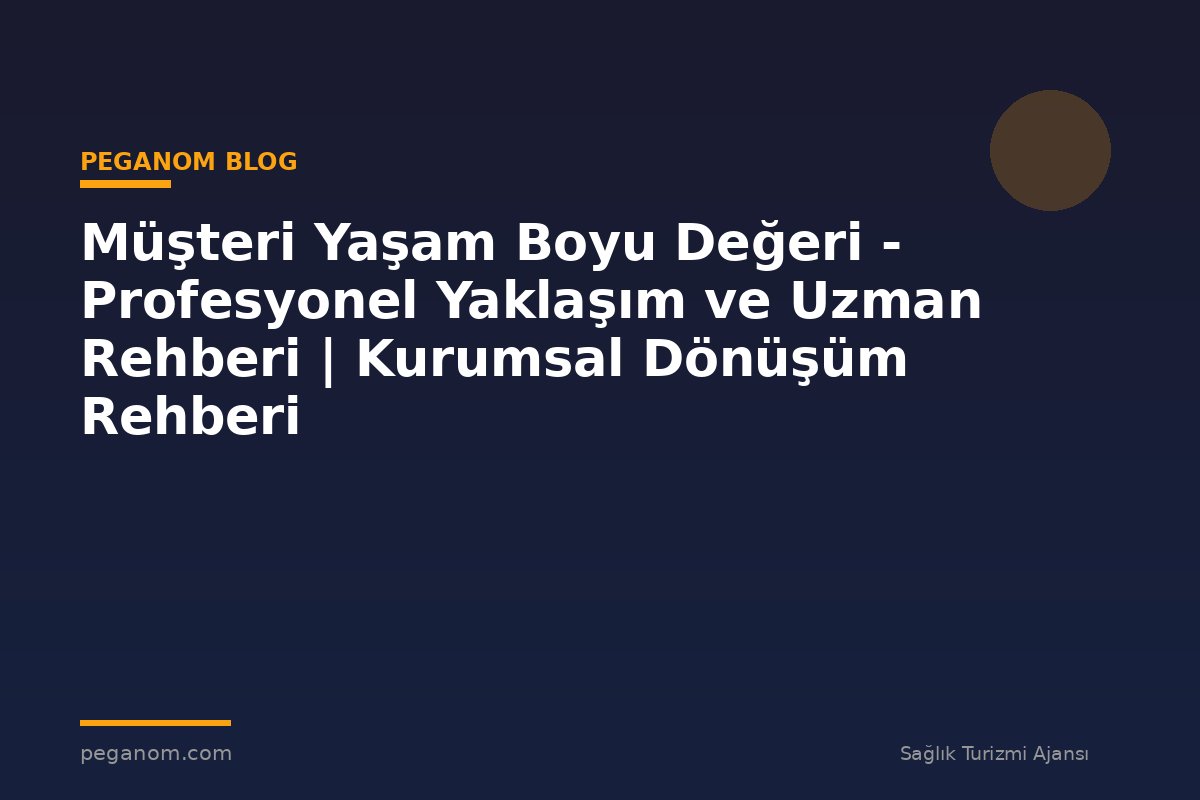 Müşteri Yaşam Boyu Değeri - Profesyonel Yaklaşım ve Uzman Rehberi | Kurumsal Dönüşüm Rehberi