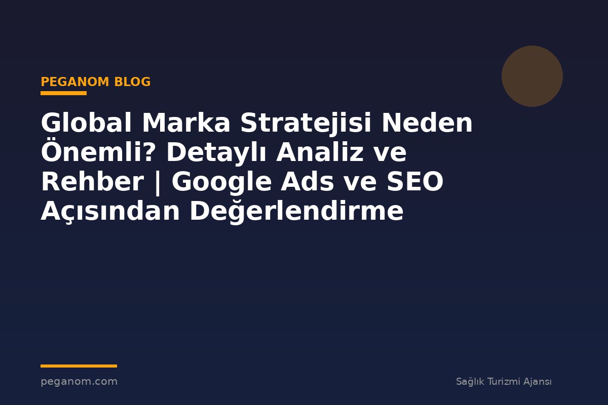 Global Marka Stratejisi Neden Önemli? Detaylı Analiz ve Rehber | Google Ads ve SEO Açısından Değerlendirme