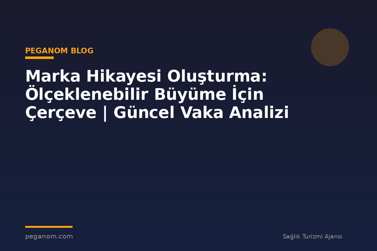 Marka Hikayesi Oluşturma: Ölçeklenebilir Büyüme İçin Çerçeve | Güncel Vaka Analizi
