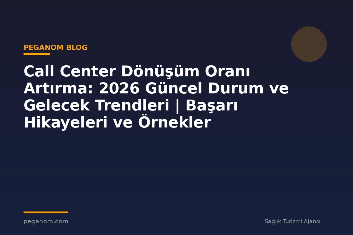 Call Center Dönüşüm Oranı Artırma: 2026 Güncel Durum ve Gelecek Trendleri | Başarı Hikayeleri ve Örnekler