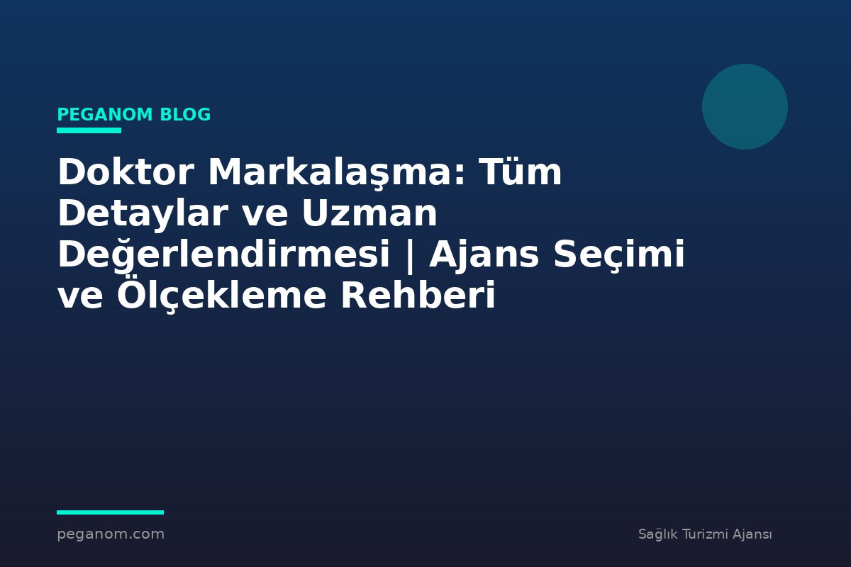 Doktor Markalaşma: Tüm Detaylar ve Uzman Değerlendirmesi | Ajans Seçimi ve Ölçekleme Rehberi
