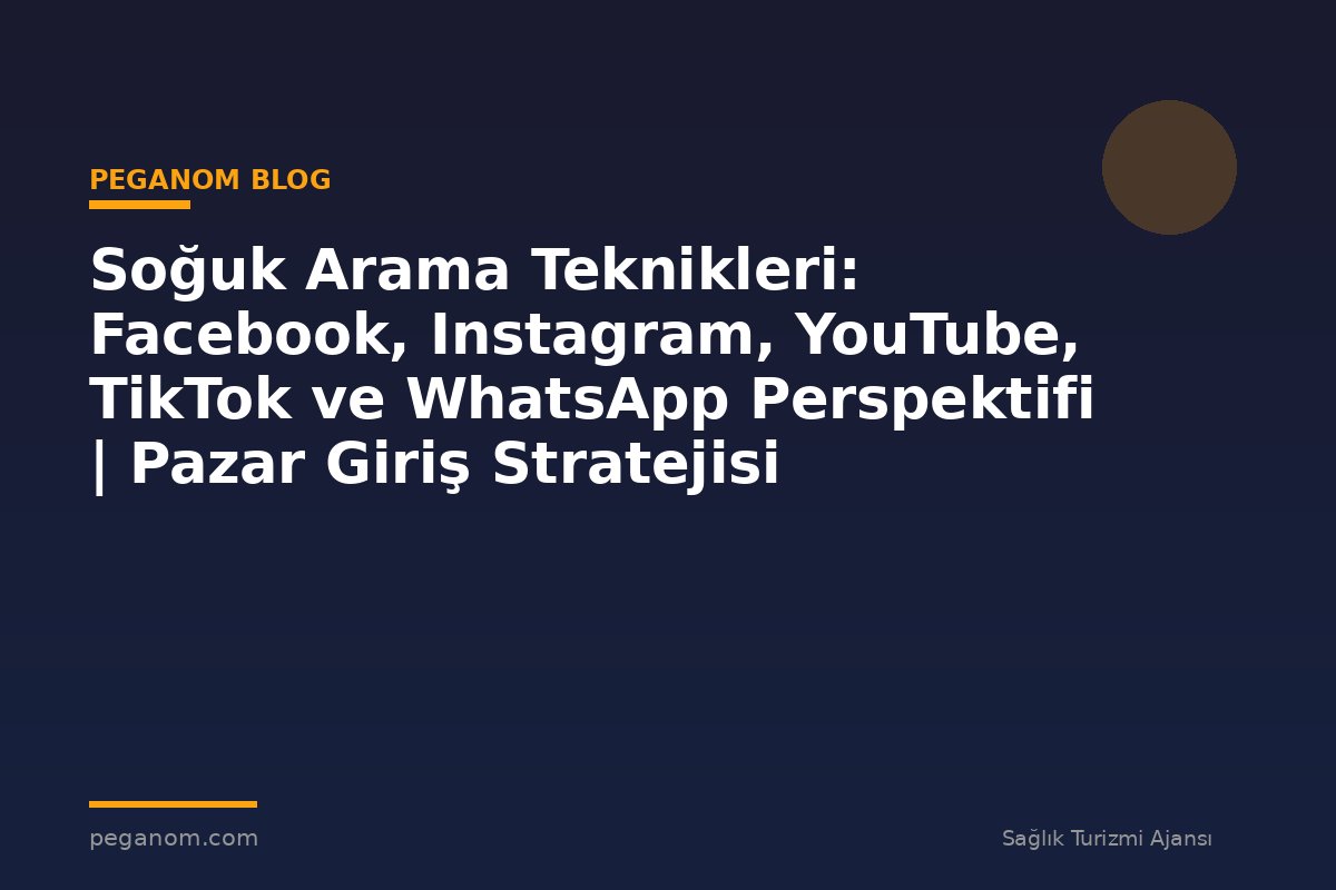 Soğuk Arama Teknikleri: Facebook, Instagram, YouTube, TikTok ve WhatsApp Perspektifi | Pazar Giriş Stratejisi