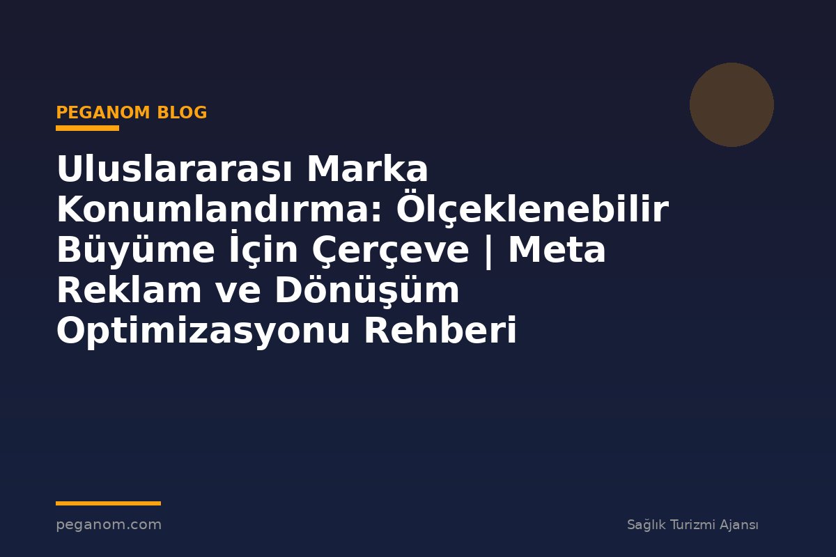 Uluslararası Marka Konumlandırma: Ölçeklenebilir Büyüme İçin Çerçeve | Meta Reklam ve Dönüşüm Optimizasyonu Rehberi