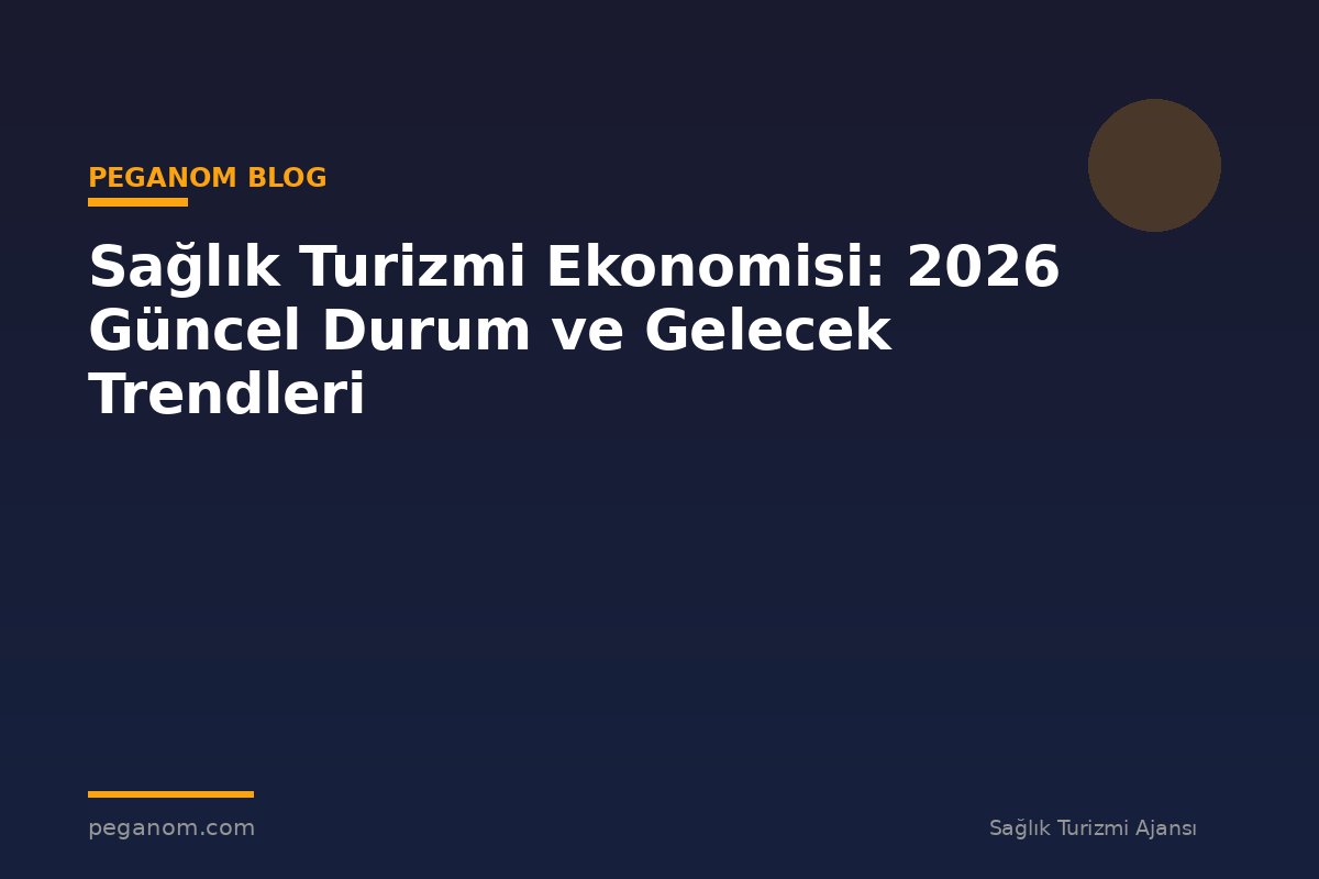 Sağlık Turizmi Ekonomisi: 2026 Güncel Durum ve Gelecek Trendleri