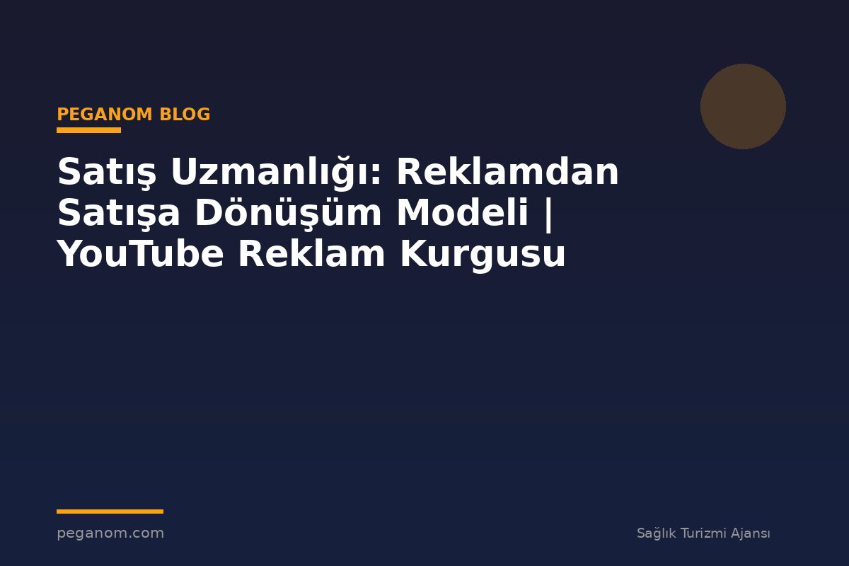 Satış Uzmanlığı: Reklamdan Satışa Dönüşüm Modeli | YouTube Reklam Kurgusu
