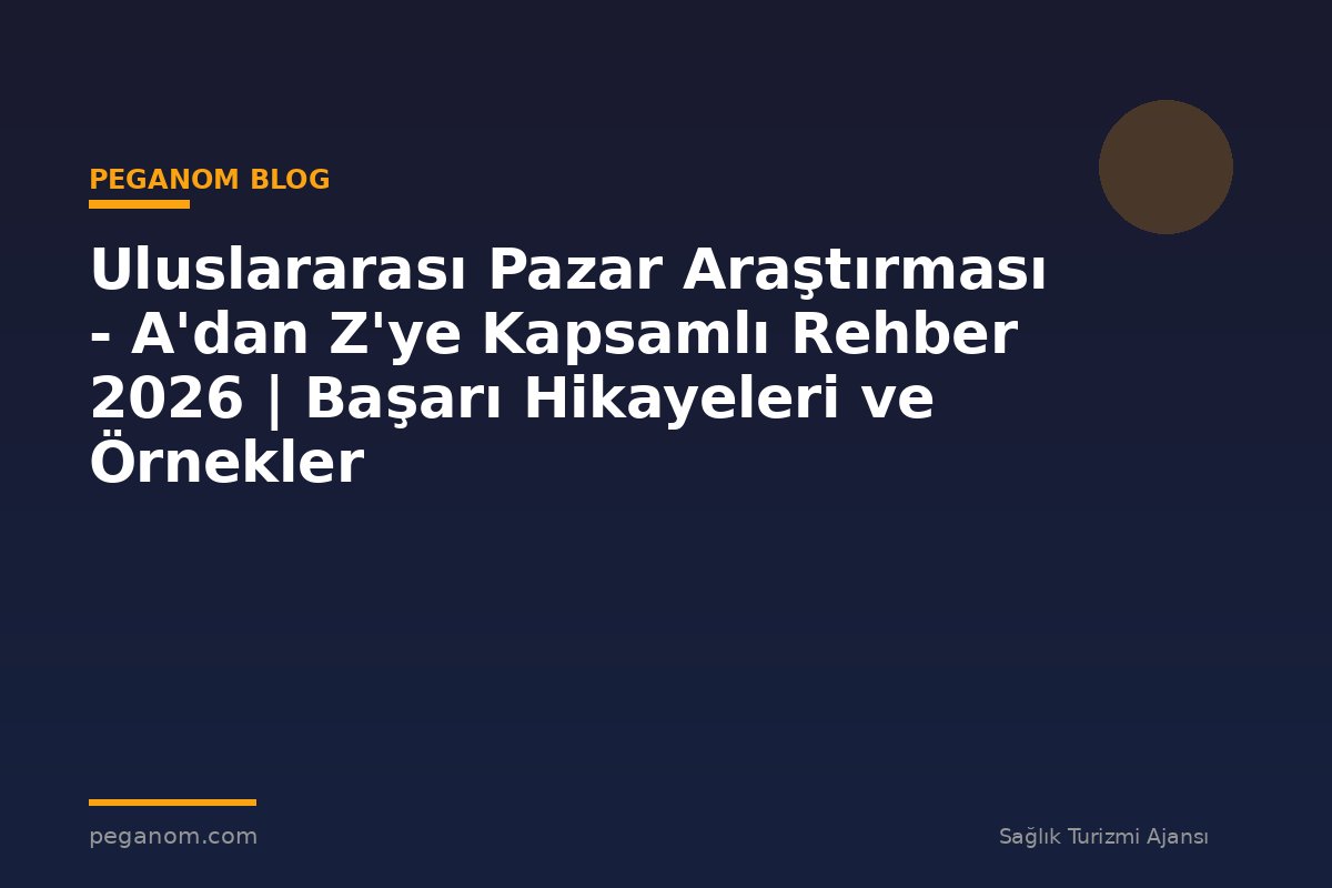 Uluslararası Pazar Araştırması - A'dan Z'ye Kapsamlı Rehber 2026 | Başarı Hikayeleri ve Örnekler