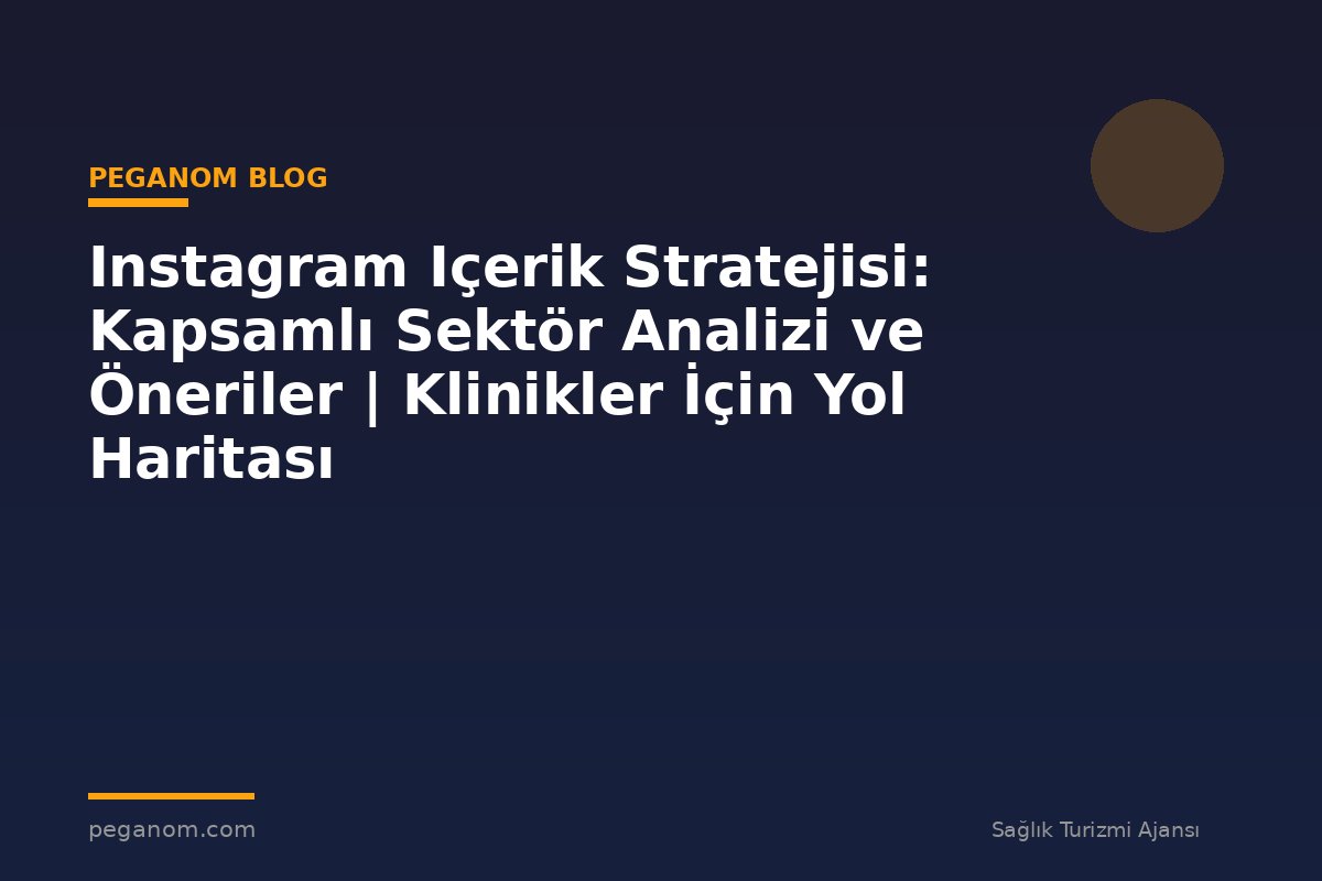 Instagram Içerik Stratejisi: Kapsamlı Sektör Analizi ve Öneriler | Klinikler İçin Yol Haritası