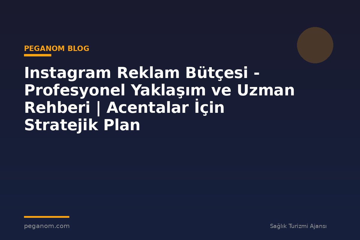 Instagram Reklam Bütçesi - Profesyonel Yaklaşım ve Uzman Rehberi | Acentalar İçin Stratejik Plan