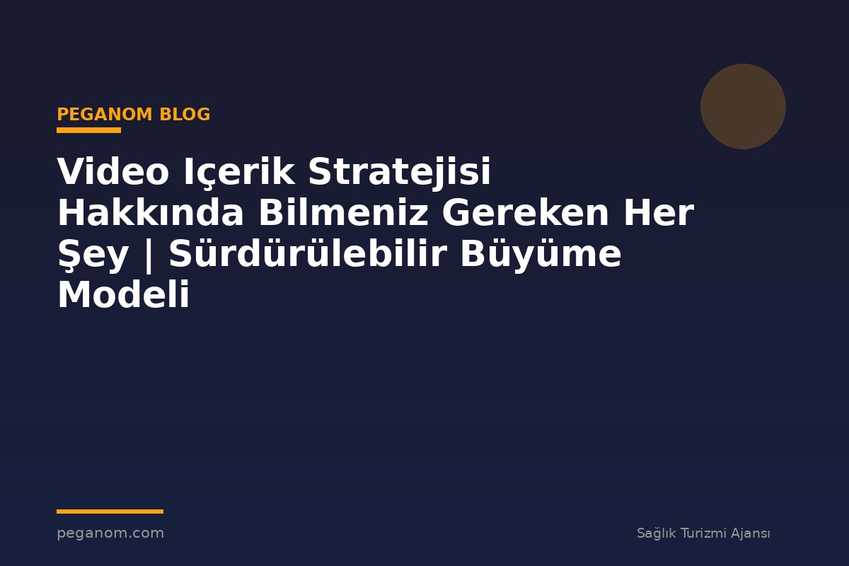 Video Içerik Stratejisi Hakkında Bilmeniz Gereken Her Şey | Sürdürülebilir Büyüme Modeli