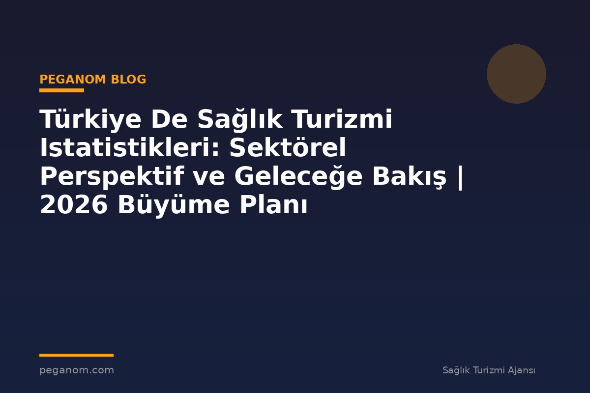 Türkiye De Sağlık Turizmi Istatistikleri: Sektörel Perspektif ve Geleceğe Bakış | 2026 Büyüme Planı