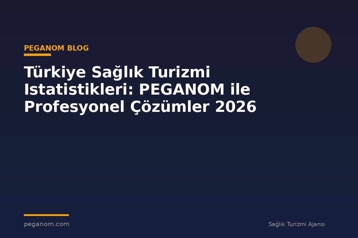 Türkiye Sağlık Turizmi Istatistikleri: PEGANOM ile Profesyonel Çözümler 2026