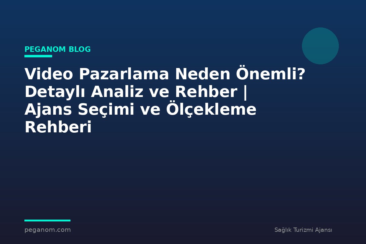 Video Pazarlama Neden Önemli? Detaylı Analiz ve Rehber | Ajans Seçimi ve Ölçekleme Rehberi