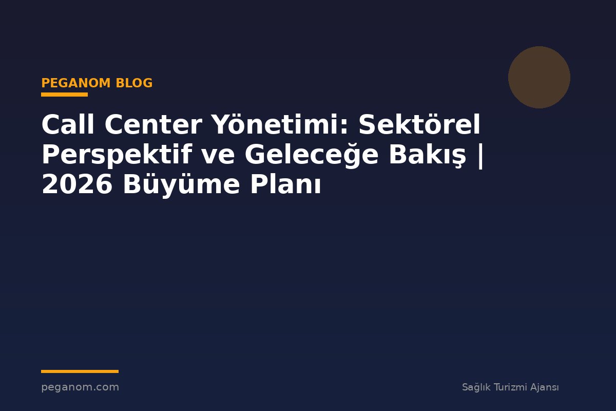 Call Center Yönetimi: Sektörel Perspektif ve Geleceğe Bakış | 2026 Büyüme Planı