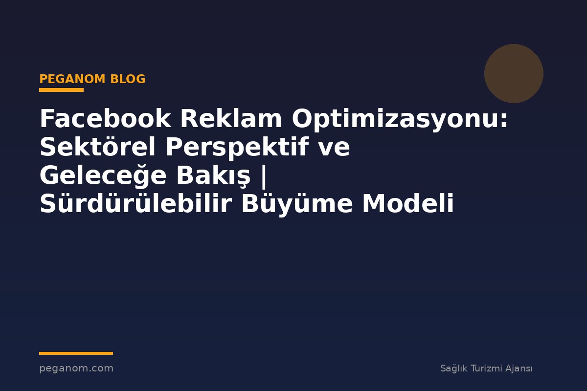 Facebook Reklam Optimizasyonu: Sektörel Perspektif ve Geleceğe Bakış | Sürdürülebilir Büyüme Modeli