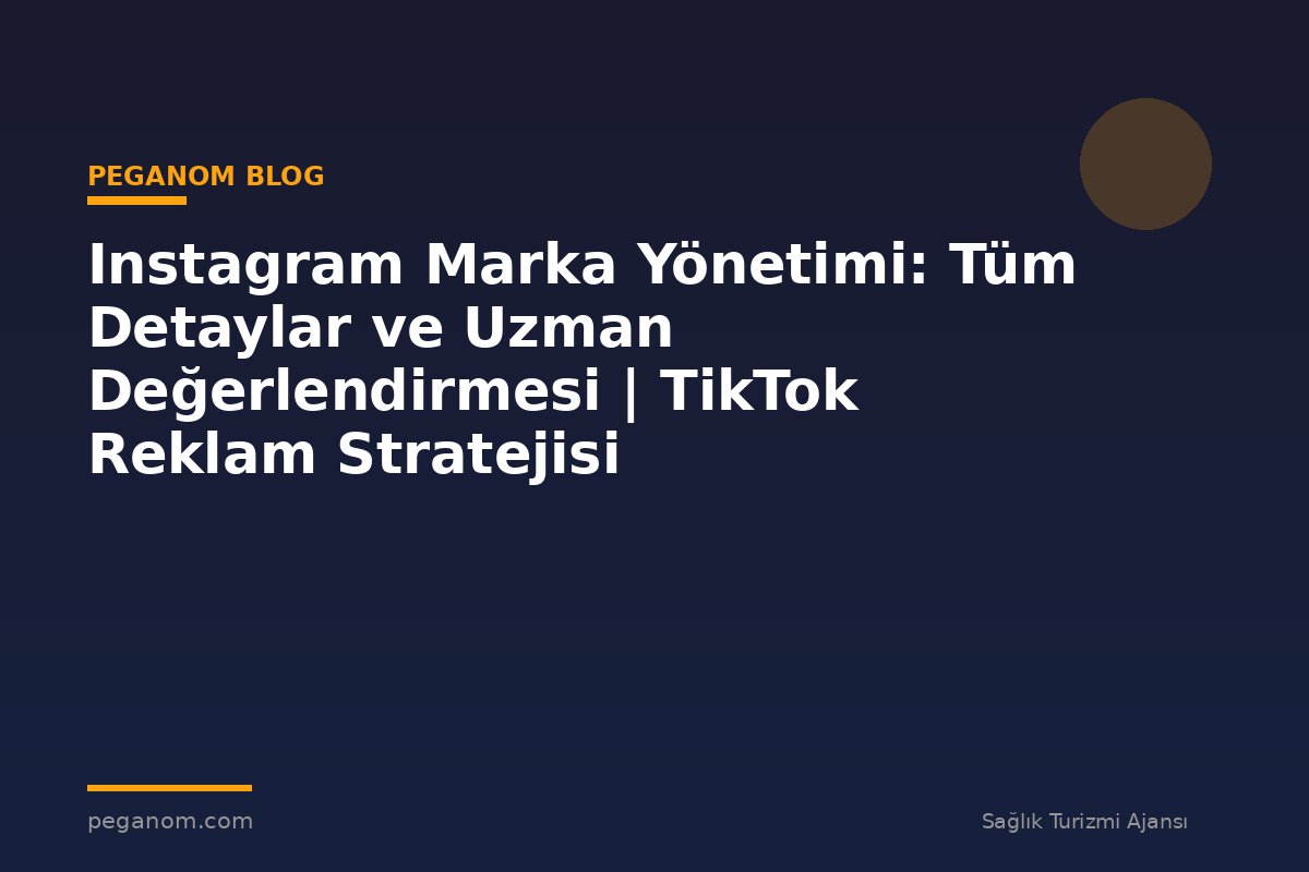 Instagram Marka Yönetimi: Tüm Detaylar ve Uzman Değerlendirmesi | TikTok Reklam Stratejisi
