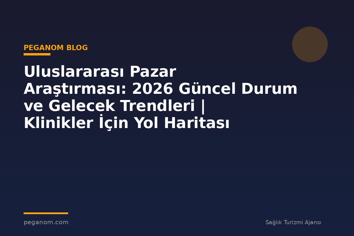 Uluslararası Pazar Araştırması: 2026 Güncel Durum ve Gelecek Trendleri | Klinikler İçin Yol Haritası