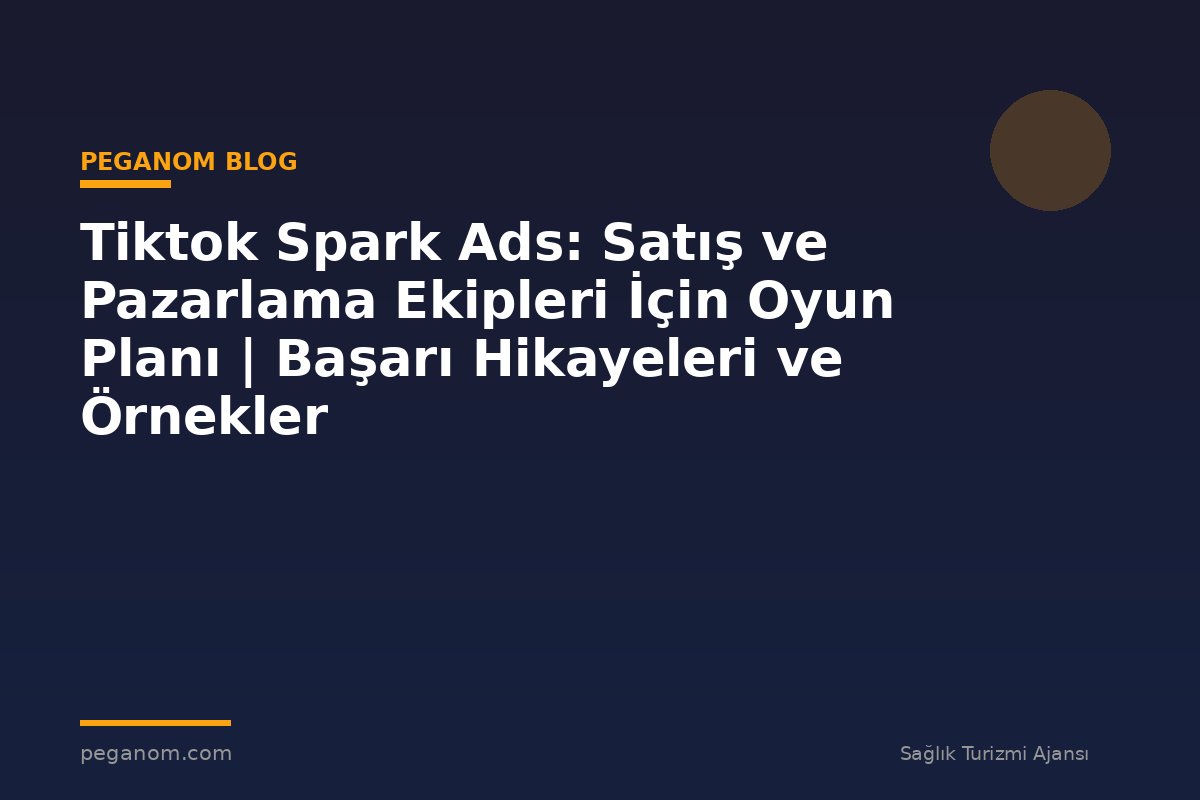 Tiktok Spark Ads: Satış ve Pazarlama Ekipleri İçin Oyun Planı | Başarı Hikayeleri ve Örnekler